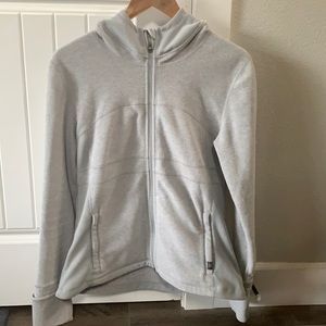 PrAna Hoodie in light gray, size L